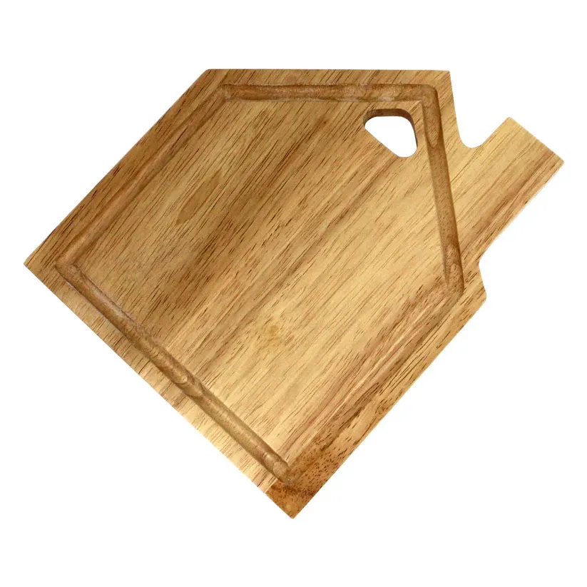 Houseshape Tabla para cortar frutas con orificio para colgar Tabla para servir de madera de acacia Houseshape Tabla para cortar frutas con orificio para colgar Tabla 