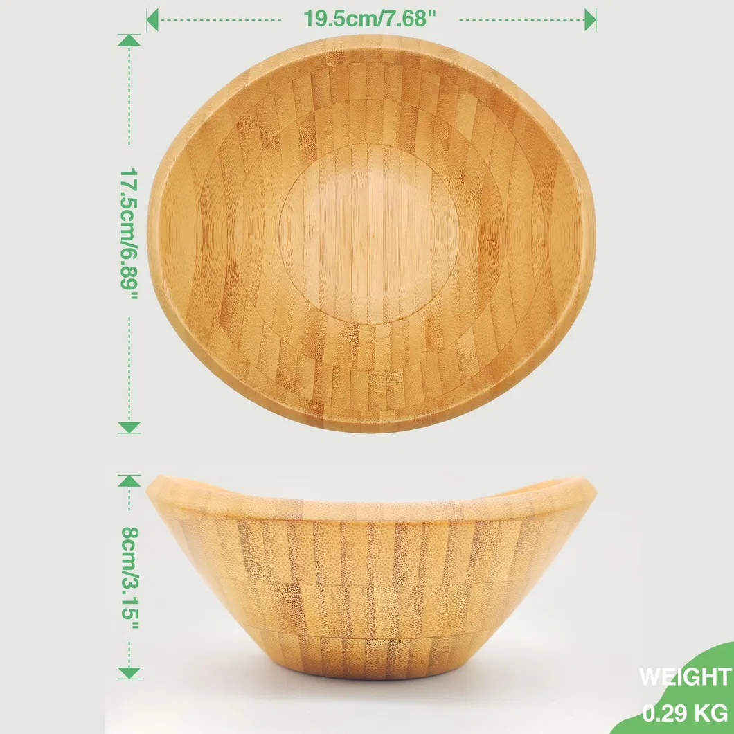 Ensaladeras de bamb&uacute; para el hogar engrosadas Tazones de ramen 
