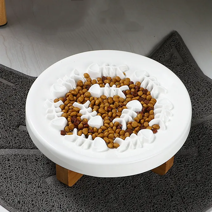 Taz&oacute;n de alimentaci&oacute;n de cer&aacute;mica para perros y gatos Taz&oacute;n de comida Plato para mascotas para gatitos peque&ntilde;os y cachorros