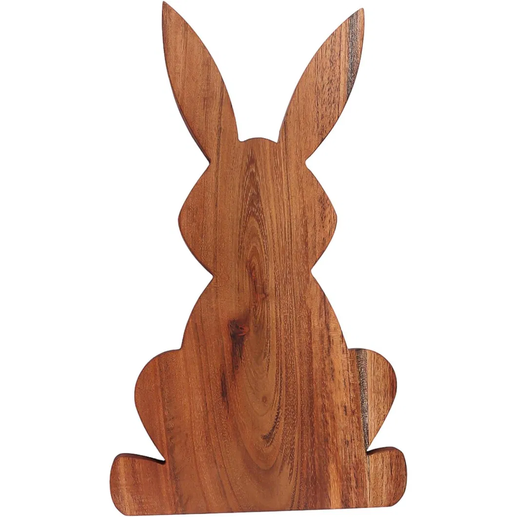 conejito, para regalo Tabla de cortar para queso de madera de acacia con forma de conejito, para regalo