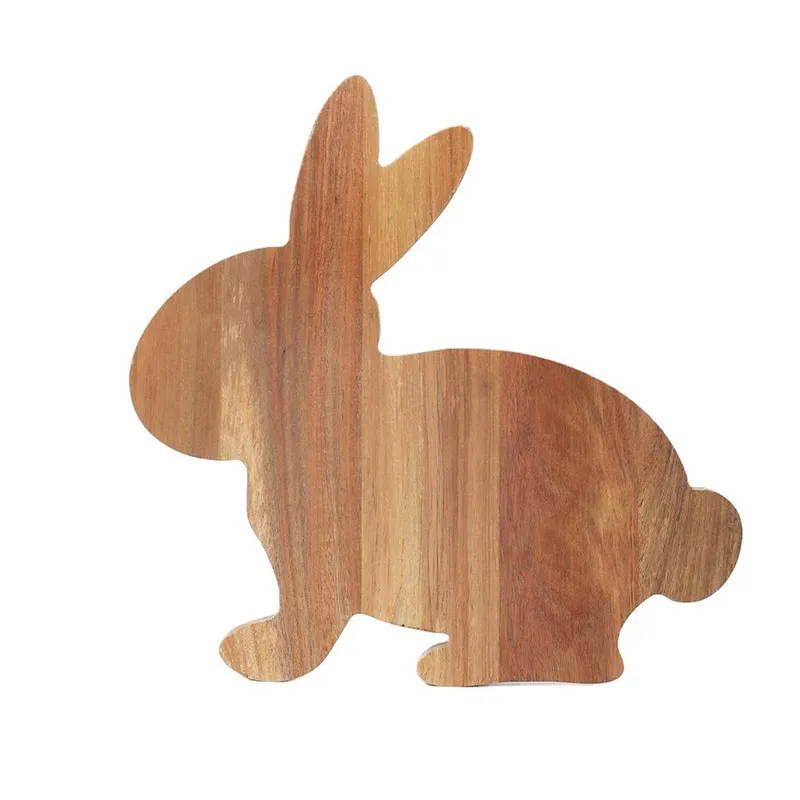 personalizadas Tablas de cortar de madera con forma de conejito y tablas para servir charcuter&iacute;a personalizadas