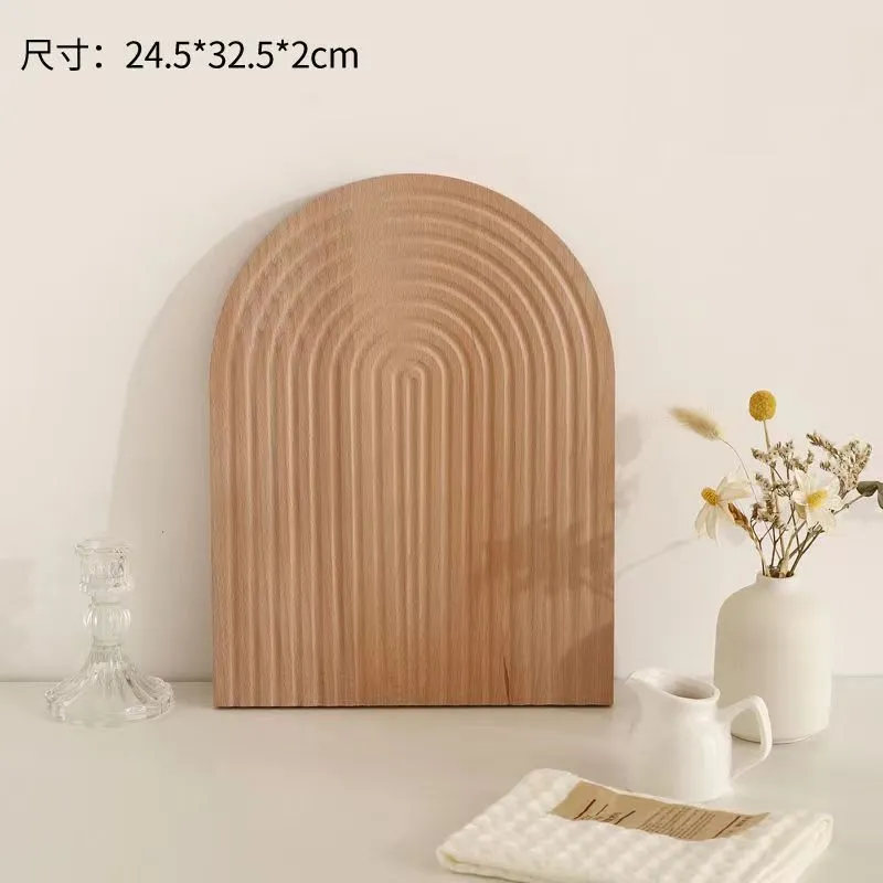 para cortar pan de madera de haya con dise&ntilde;o ondulado Tabla para cortar pan