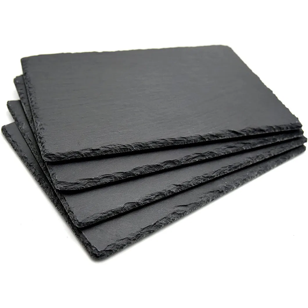 Tabla de cortar queso de pizarra rectangular para restaurante 