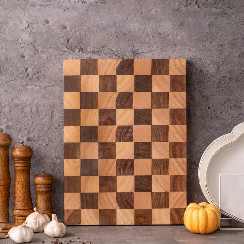 Venta al por mayor Tabla de cortar de madera de grano final de cocina 