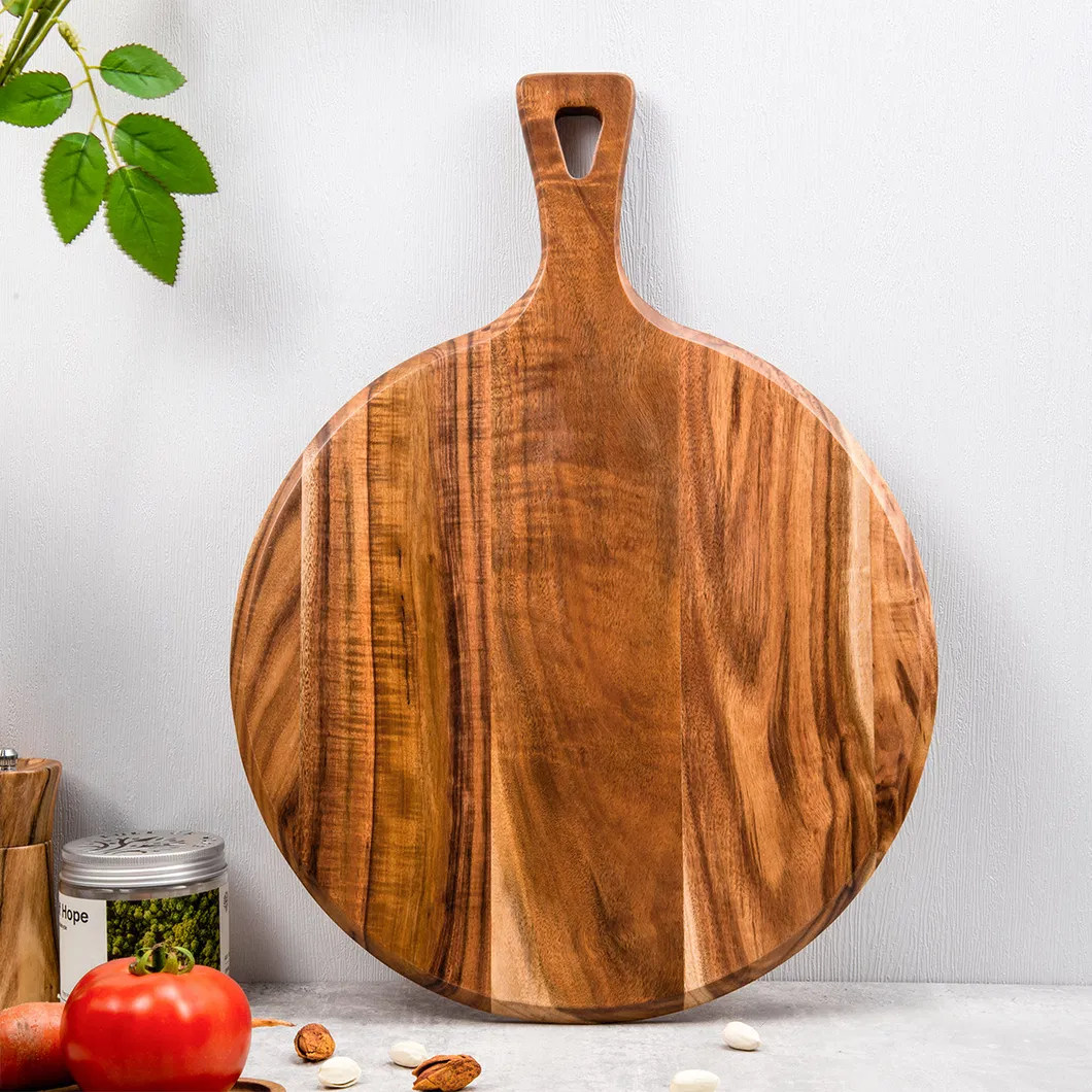Los utensilios de cocina m&aacute;s populares, tabla de cortar de madera maciza personalizada con mango Los 