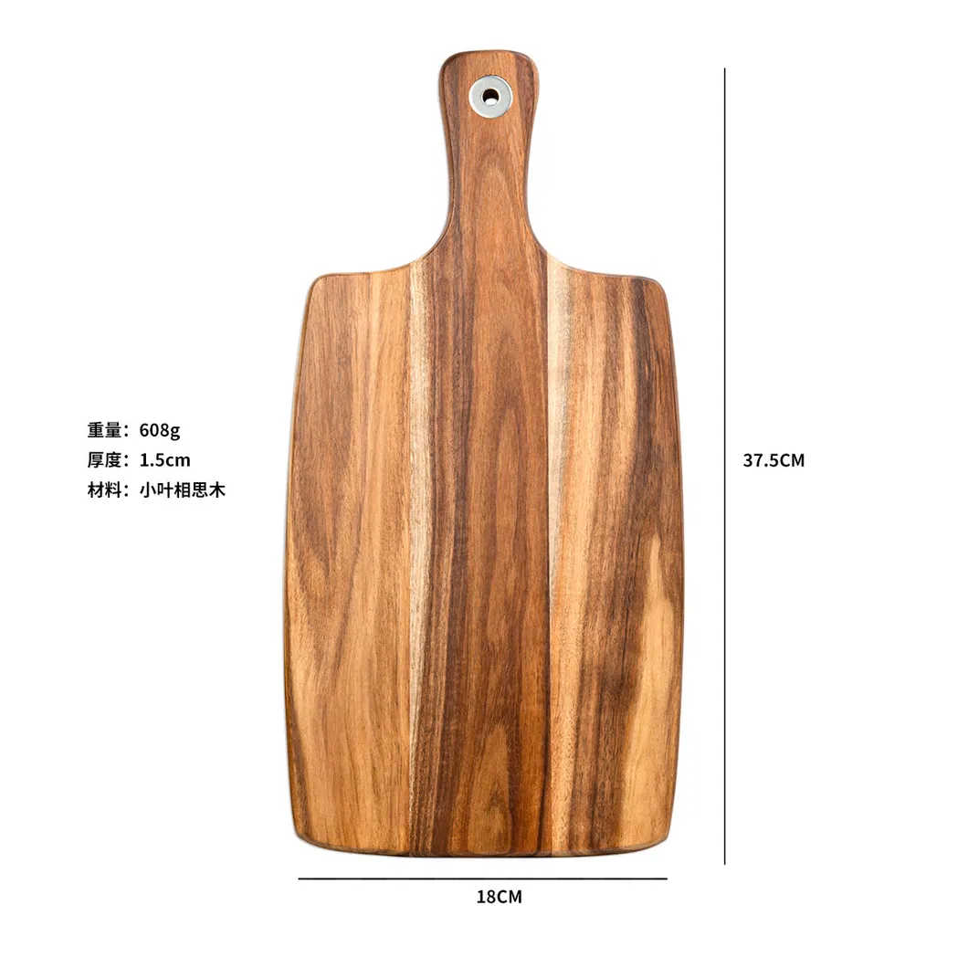 Productos de cocina al por mayor Tabla para cortar queso de madera de Acacia con mango 