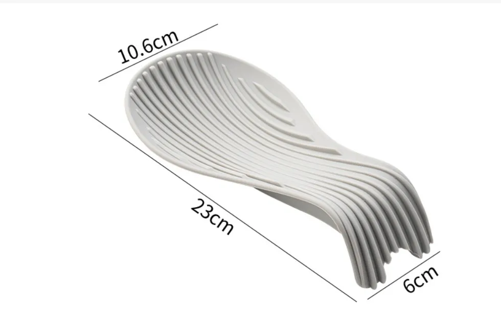 utensilios de cocina de silicona antideslizantes engrosados, esp&aacute;tula, soporte para cucharas, soporte para cucharas