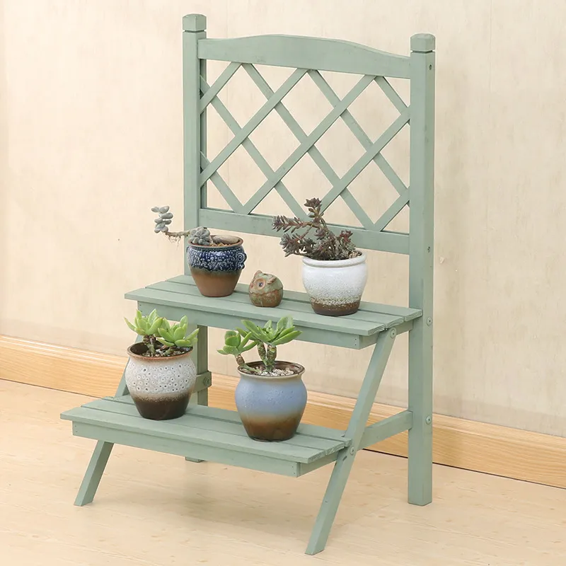 plantas escalonado Soporte para plantas vintage Soporte para macetas de madera para jard&iacute;n Soporte 