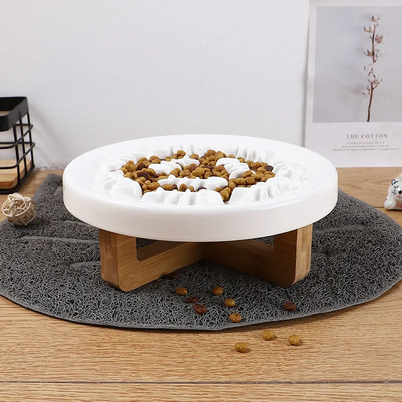 Taz&oacute;n de alimentaci&oacute;n de cer&aacute;mica para perros y gatos Taz&oacute;n de comida Plato para mascotas para gatitos peque&ntilde;os y cachorros 