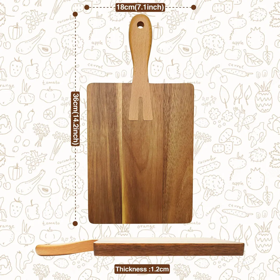 de cortar y servir de madera de acacia premium para entusiastas de la culinaria 
