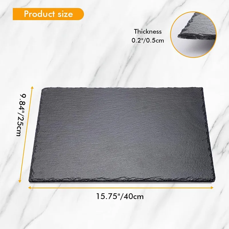 Tablero de charcuter&iacute;a/servicio de pizarra negra grande vendedor caliente 