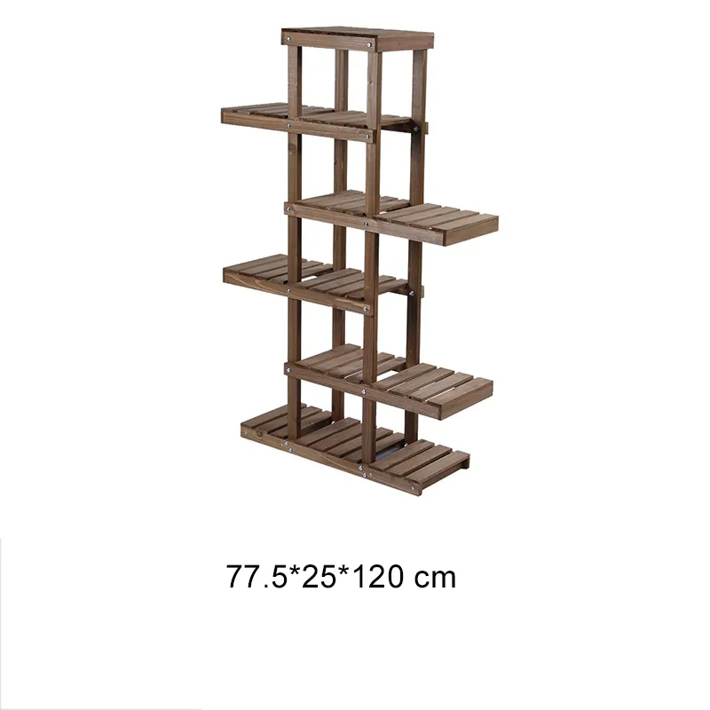 arriba - Abajo e izquierda - Mesa de seis capas apilada a la derecha - Mini estante de flores superior para plantas suculentas