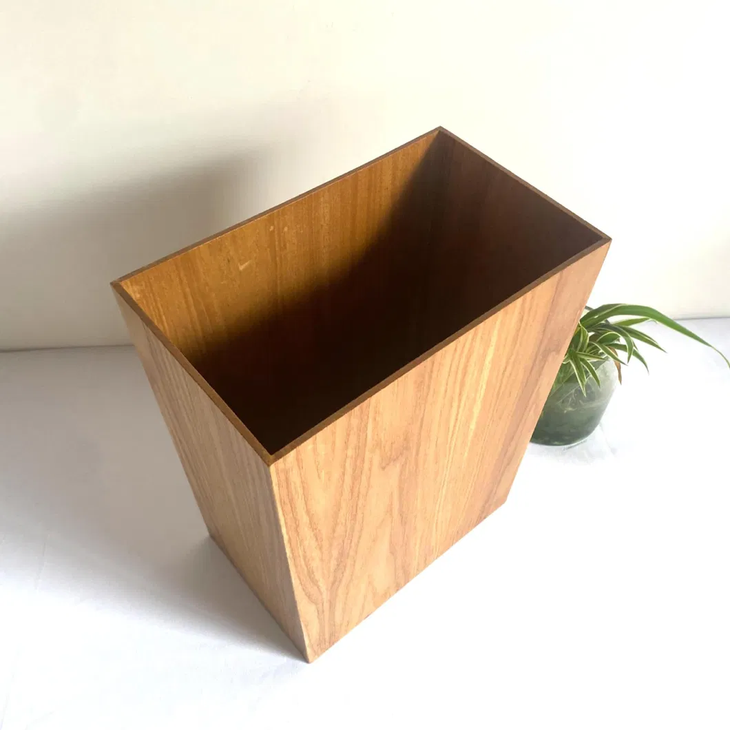 Bote de basura de madera clasificado multifuncional personalizado para uso hotelero y doméstico