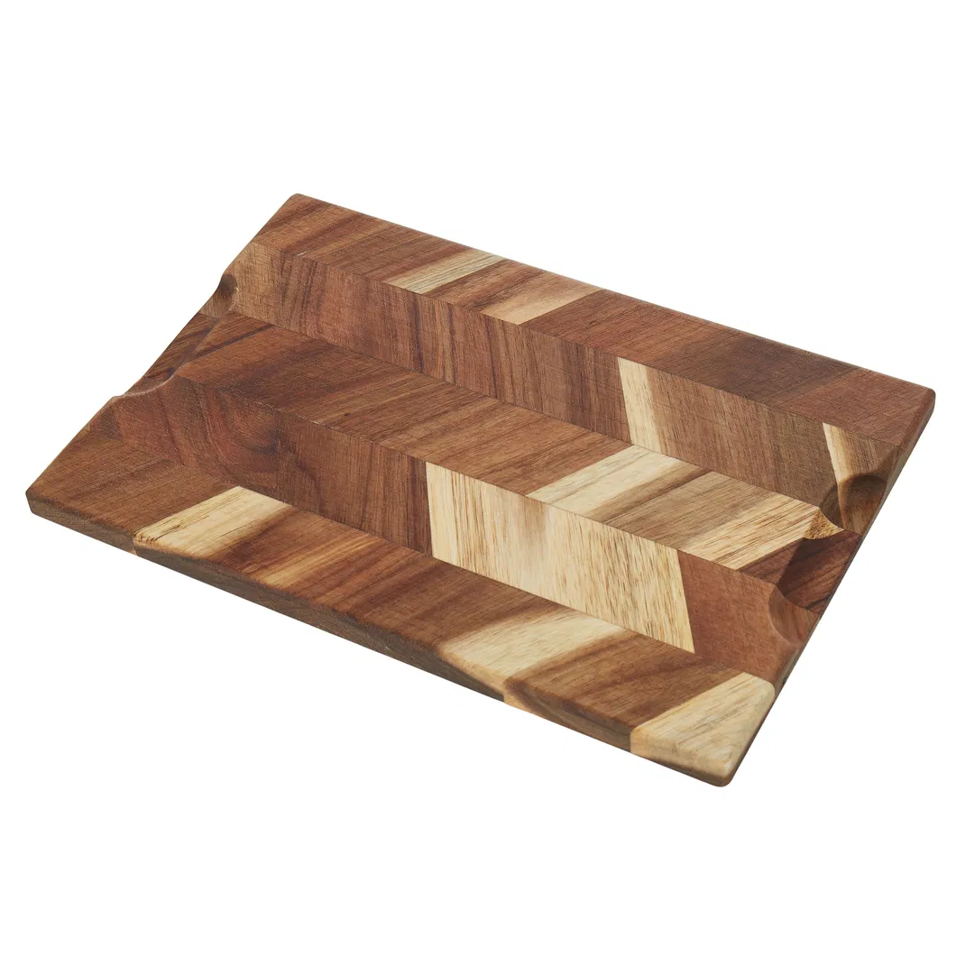 Tabla de cortar de madera de caucho para pan vegetal, fruta, para cocina Tabla