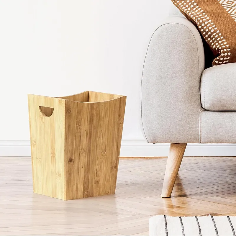Medio ambiente - Bote de basura de bamb&uacute; amigable para la cocina 