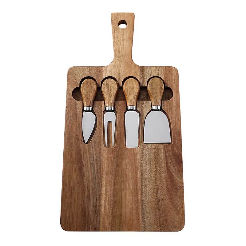 con juego de 4 cuchillos para queso 