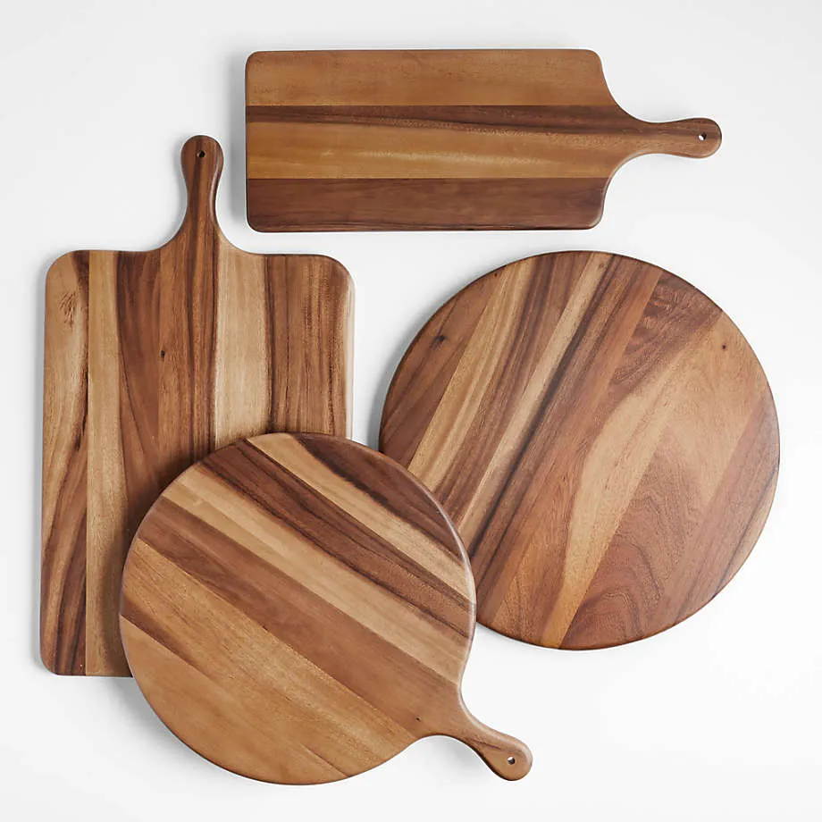 Tabla de servir de madera con forma de paleta para pan/embutidos/queso
