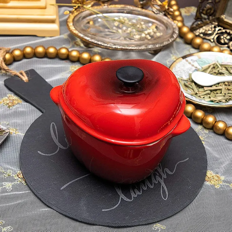 Tabla redonda para servir queso de pizarra con asa 