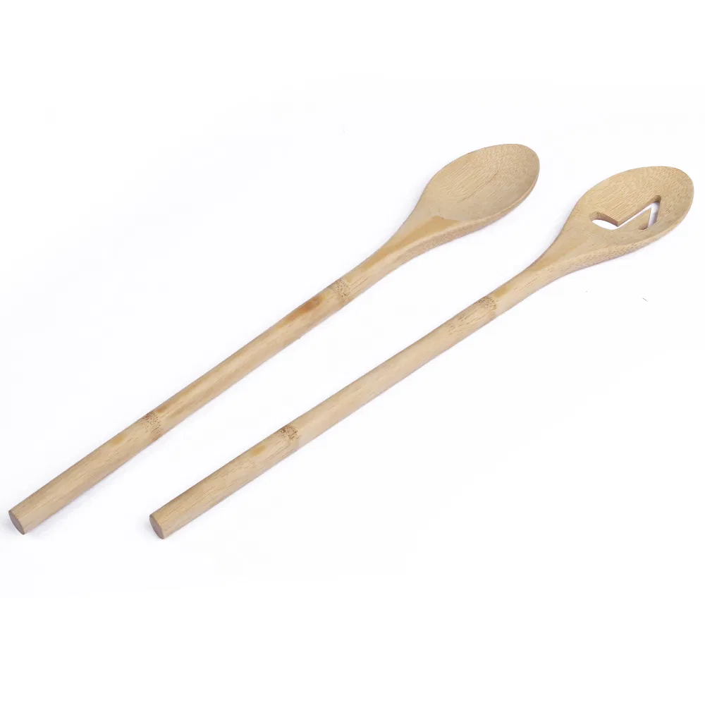 Cuchara mezcladora de bamb&uacute; mango largo Eco para caf&eacute; 